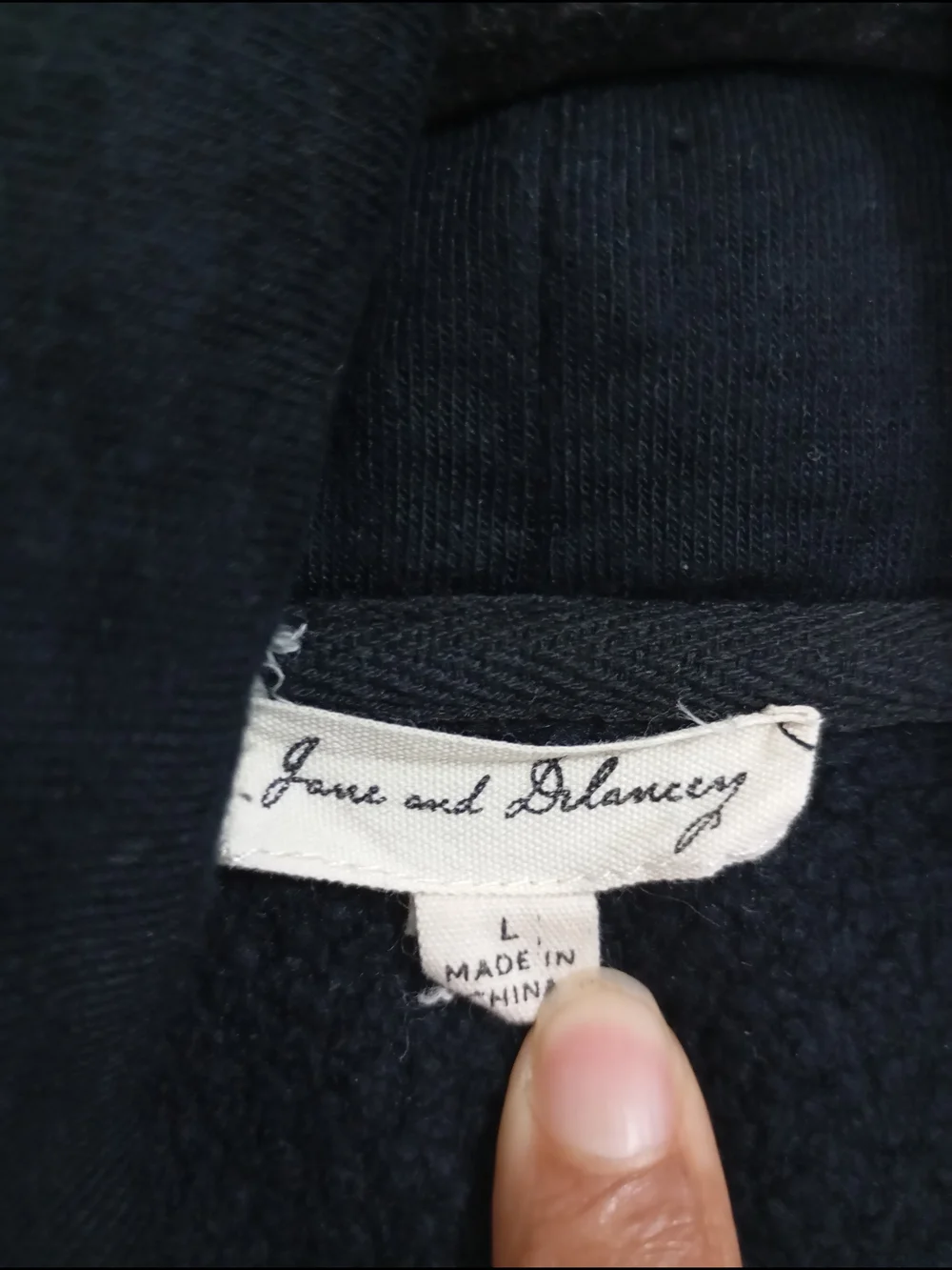Jane and Delancey Black Cowl Neck Pullover Sweater Size L Women's